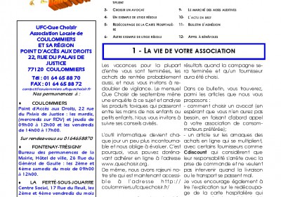 BULLETIN CONSOM&VOUS N° 27