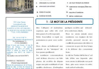 Bulletin CONSOM&VOUS N° 38