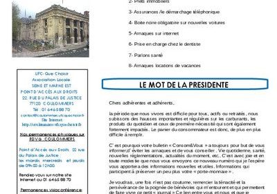 Bulletin CONSOM&VOUS N° 41