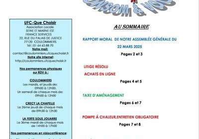 Bulletin CONSOM&VOUS N° 47